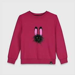 Свитшот хлопковый детский Bunny dust, цвет: маджента