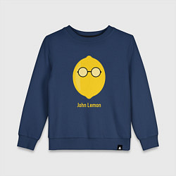 Свитшот хлопковый детский John Lemon, цвет: тёмно-синий