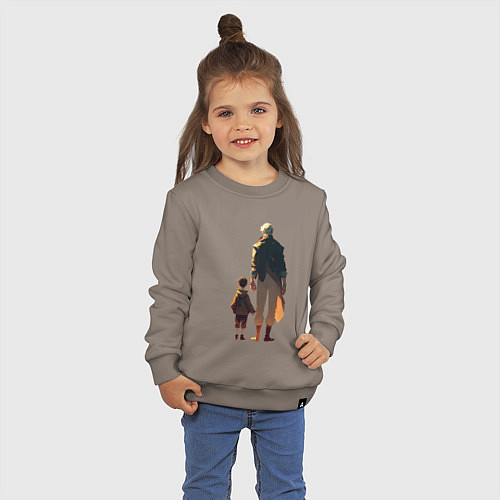 Детский свитшот Сын и его отец / Утренний латте – фото 3