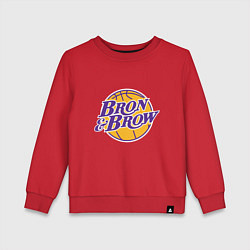 Свитшот хлопковый детский Bron & Brow, цвет: красный