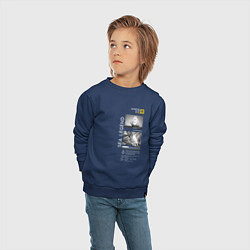 Свитшот хлопковый детский Крузенштерн Легенды моря, цвет: тёмно-синий — фото 2