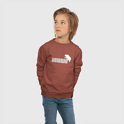 Свитшот хлопковый детский Медведь Михаил, цвет: кирпичный — фото 2