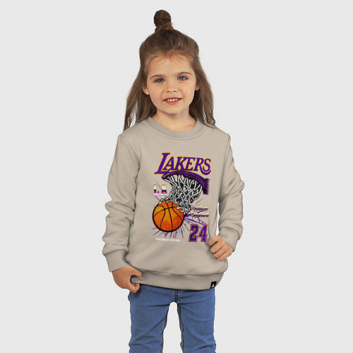 Детский свитшот LA Lakers Kobe / Миндальный – фото 3