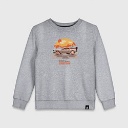 Свитшот хлопковый детский Back to the future, цвет: меланж