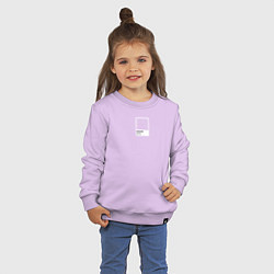 Свитшот хлопковый детский Pantone Best Color, цвет: лаванда — фото 2