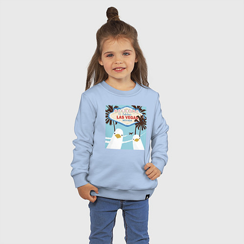 Детский свитшот Чайки на курорте / Мягкое небо – фото 3