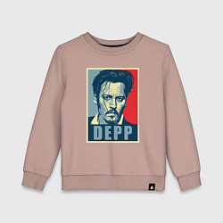 Свитшот хлопковый детский Depp, цвет: пыльно-розовый