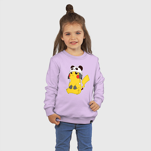 Детский свитшот Pika panda / Лаванда – фото 3