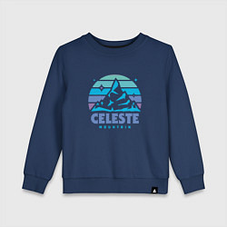 Свитшот хлопковый детский Celeste mountain, цвет: тёмно-синий