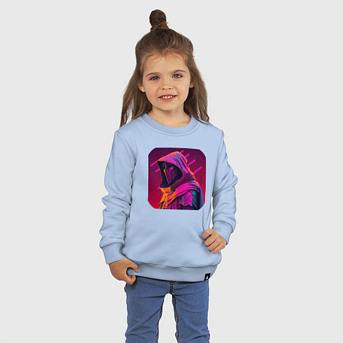 Детский свитшот Киберпанк ассасин / Мягкое небо – фото 3