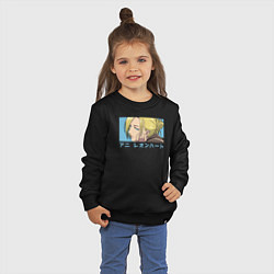 Свитшот хлопковый детский Энни Леонхарт, цвет: черный — фото 2