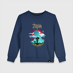 Свитшот хлопковый детский The Legend of Zelda - Link, цвет: тёмно-синий