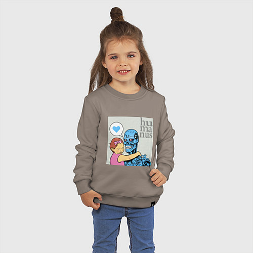 Детский свитшот Гуманизм / Утренний латте – фото 3