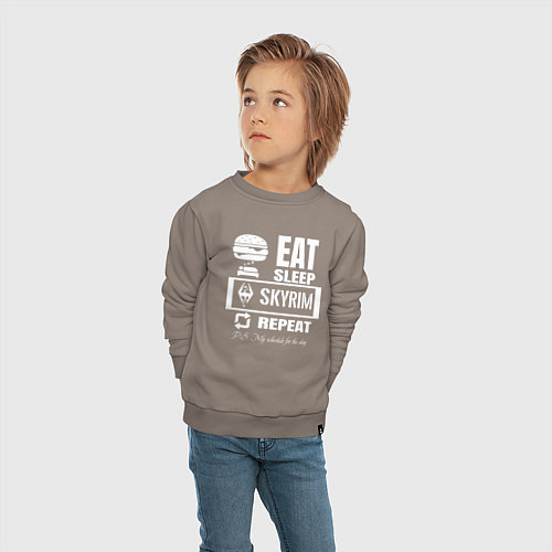 Детский свитшот Скайрим The Elder Scrolls / Утренний латте – фото 4