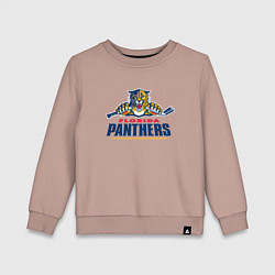 Свитшот хлопковый детский Florida panthers - hockey team, цвет: пыльно-розовый