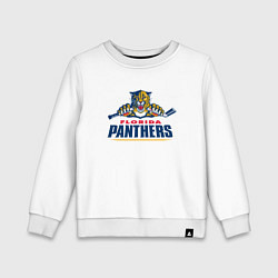 Свитшот хлопковый детский Florida panthers - hockey team, цвет: белый