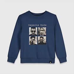 Свитшот хлопковый детский Depeche Mode - Violator Live 01, цвет: тёмно-синий