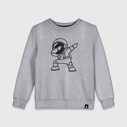Свитшот хлопковый детский Танцующий космонавт, цвет: меланж