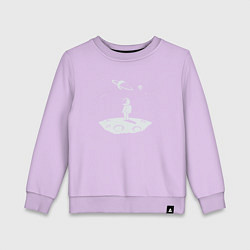 Свитшот хлопковый детский Космический мечтатель, цвет: лаванда