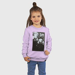 Свитшот хлопковый детский Depeche Mode 90 Violator, цвет: лаванда — фото 2
