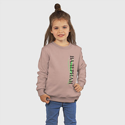 Свитшот хлопковый детский Имя Валериан, цвет: пыльно-розовый — фото 2