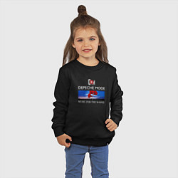 Свитшот хлопковый детский Depeche Mode - Music for the Masses logo, цвет: черный — фото 2
