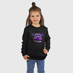 Свитшот хлопковый детский Голова Фантайм Фредди, цвет: черный — фото 2