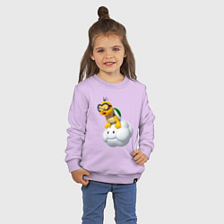 Свитшот хлопковый детский Лакиту, цвет: лаванда — фото 2