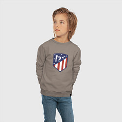 Свитшот хлопковый детский Atletico Madrid FC, цвет: утренний латте — фото 2