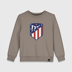 Свитшот хлопковый детский Atletico Madrid FC, цвет: утренний латте