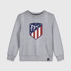 Свитшот хлопковый детский Atletico Madrid FC, цвет: меланж