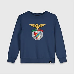 Свитшот хлопковый детский Benfica club, цвет: тёмно-синий