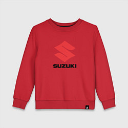 Свитшот хлопковый детский Suzuki sport auto, цвет: красный