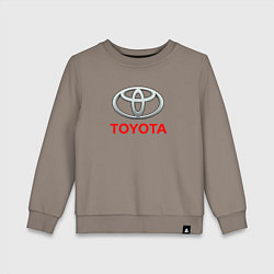 Свитшот хлопковый детский Toyota sport auto brend, цвет: утренний латте
