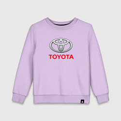 Свитшот хлопковый детский Toyota sport auto brend, цвет: лаванда