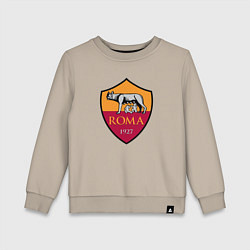 Свитшот хлопковый детский Roma sport fc, цвет: миндальный