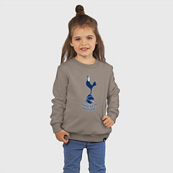 Свитшот хлопковый детский Tottenham Hotspur fc sport, цвет: утренний латте — фото 2