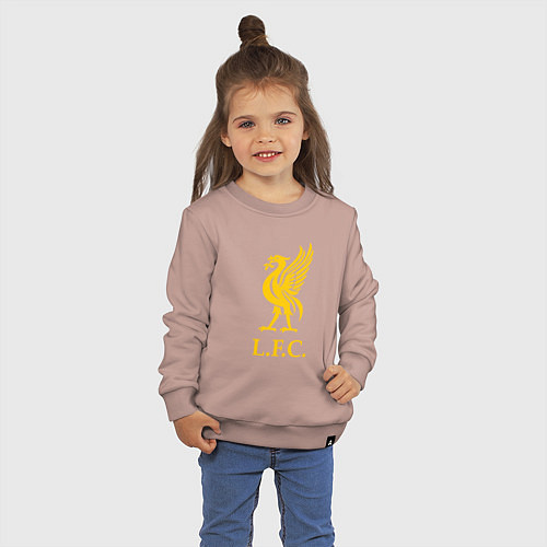 Детский свитшот Liverpool sport fc / Пыльно-розовый – фото 3