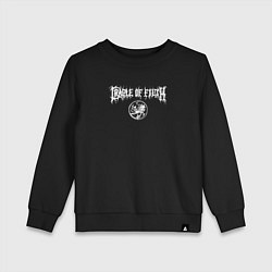 Свитшот хлопковый детский Cradle of Filth: emblem, цвет: черный