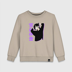 Свитшот хлопковый детский Изуми - Хоримия, цвет: миндальный
