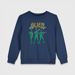 Свитшот хлопковый детский Alien area, цвет: тёмно-синий