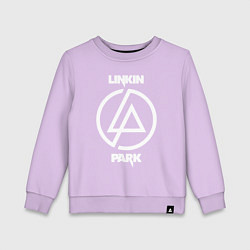 Свитшот хлопковый детский Linkin Park logo, цвет: лаванда