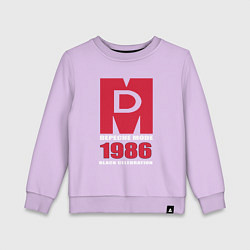 Свитшот хлопковый детский Depeche Mode - Black Celebration album merch, цвет: лаванда