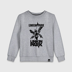 Свитшот хлопковый детский LP - hybrid theory, цвет: меланж