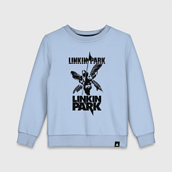Свитшот хлопковый детский LP - hybrid theory, цвет: мягкое небо