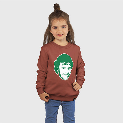 Детский свитшот Ларри Берд / Кирпичный – фото 3