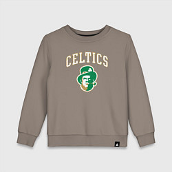 Свитшот хлопковый детский Celtics, цвет: утренний латте