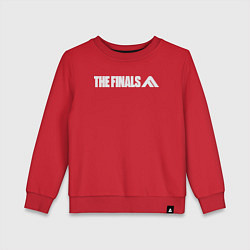 Свитшот хлопковый детский The finals logo, цвет: красный