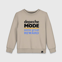 Свитшот хлопковый детский Depeche Mode - Some Great Reward, цвет: миндальный
