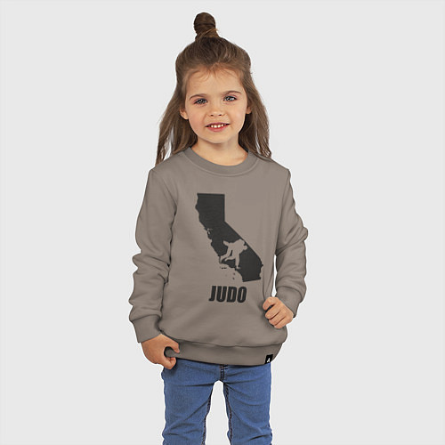 Детский свитшот Дзюдо Калифорния / Утренний латте – фото 3
